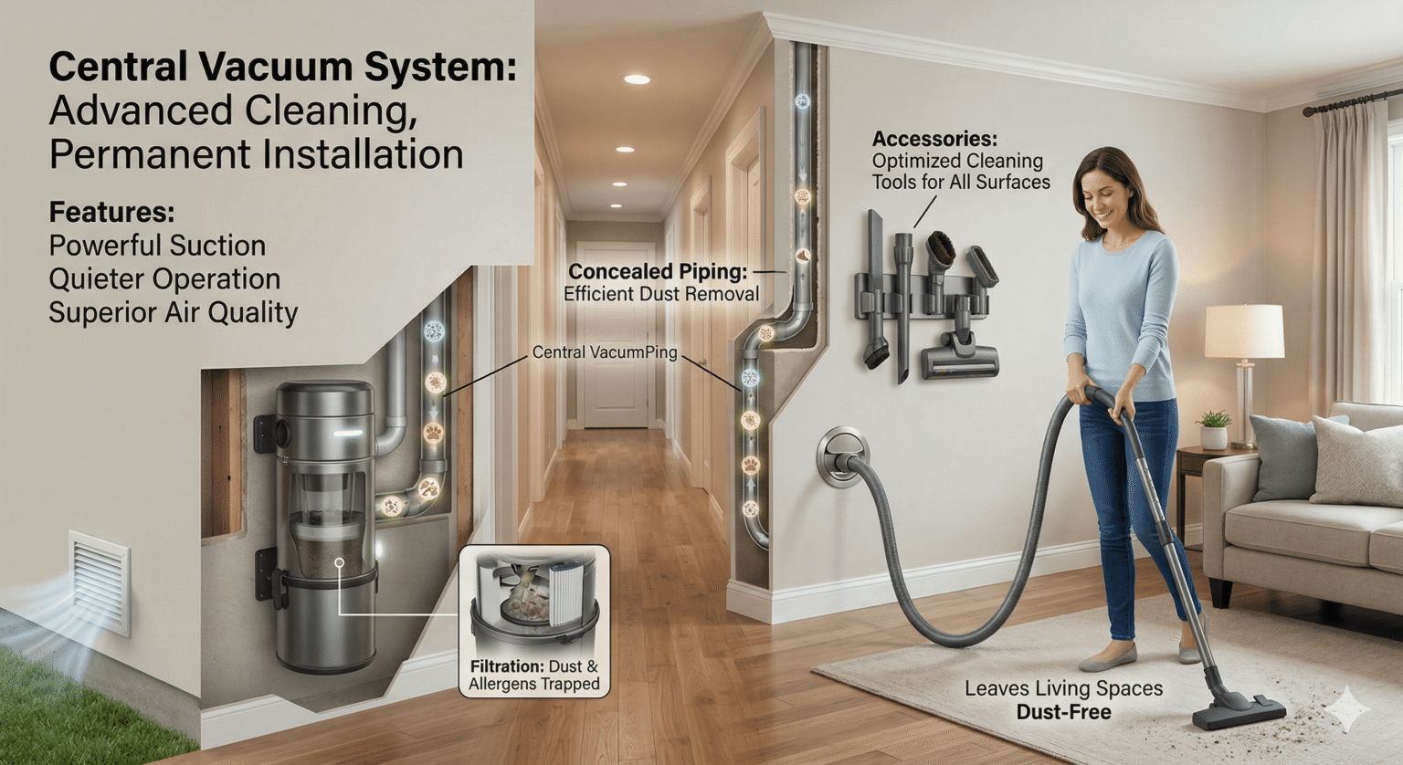 ⁠Centralised Vacuum System – Cleair
